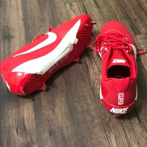 Nike metal air clipper red cleats